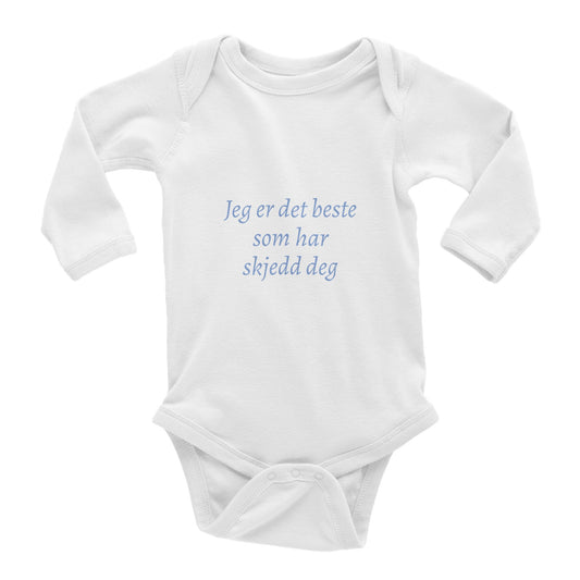 Langermet body til baby | Jeg er det beste som har skjedd deg