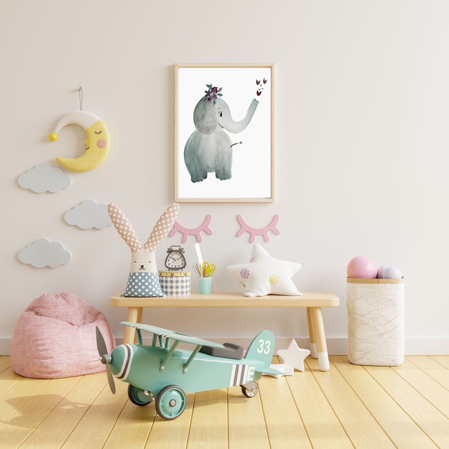 Babyelefant Plakat