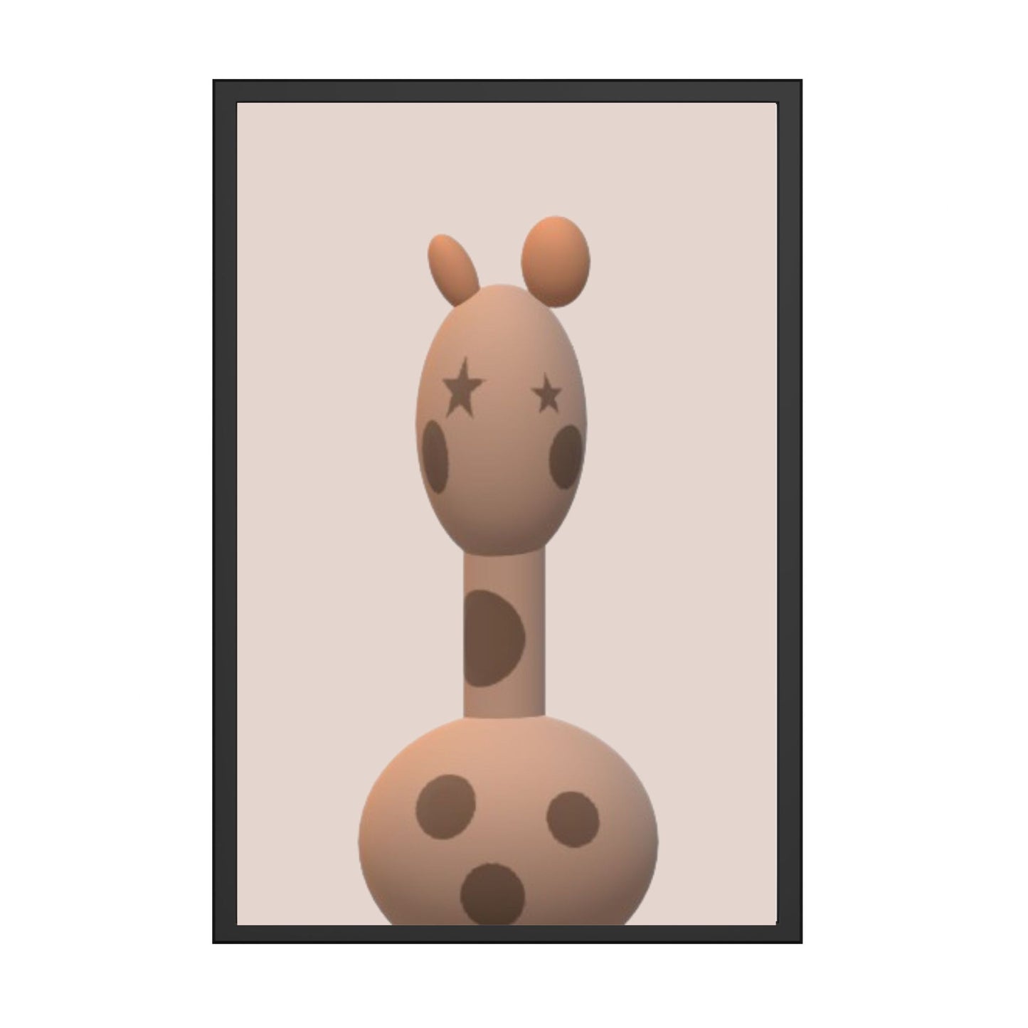 Giraff 3D Plakat