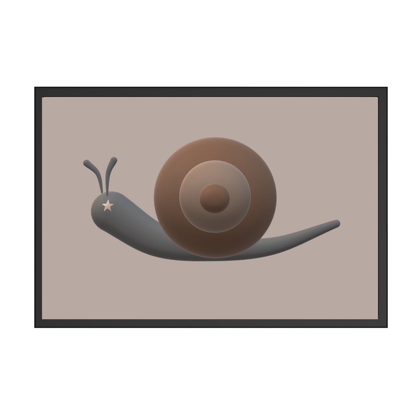 Snegl 3D Plakat