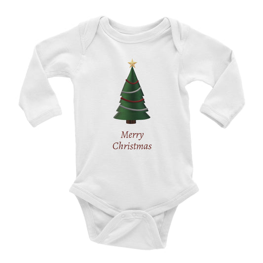 Langermet body til baby | Merry Christmas