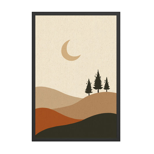 Midnattslandskap Plakat