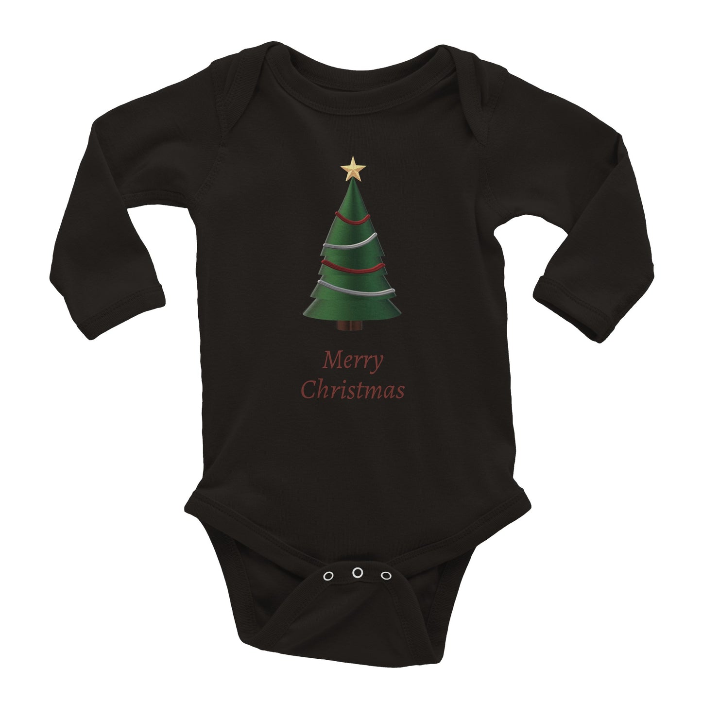 Langermet body til baby | Merry Christmas