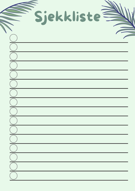 Sjekkliste