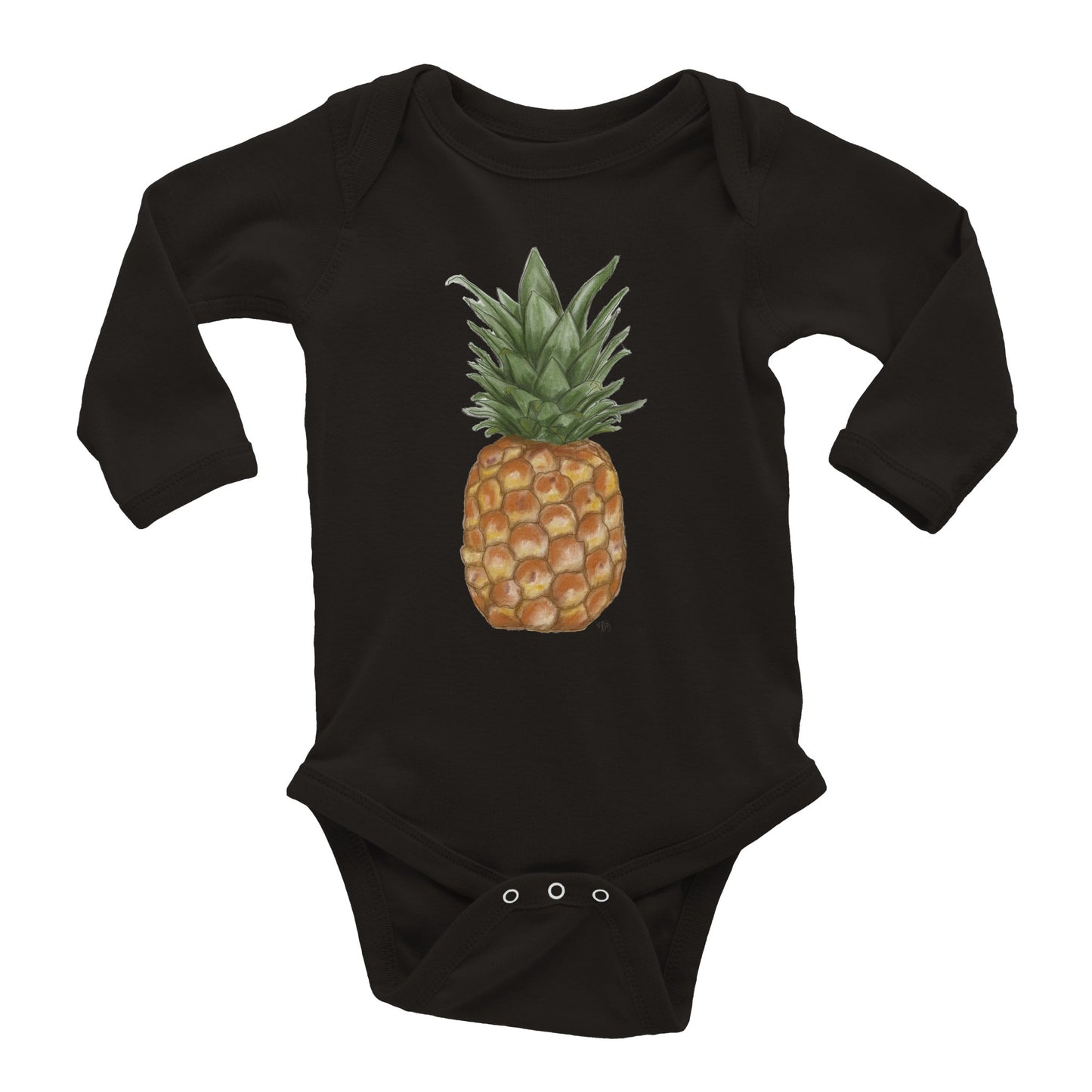 Langermet body til baby | Ananas