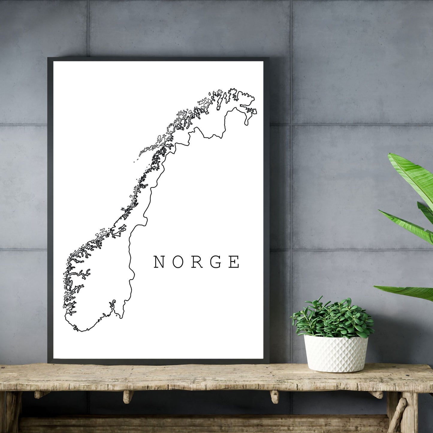 Norgeskart Plakat