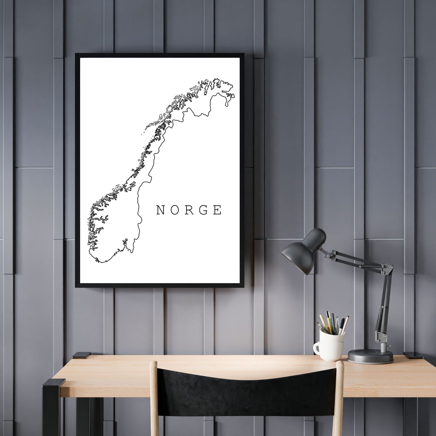 Norgeskart Plakat