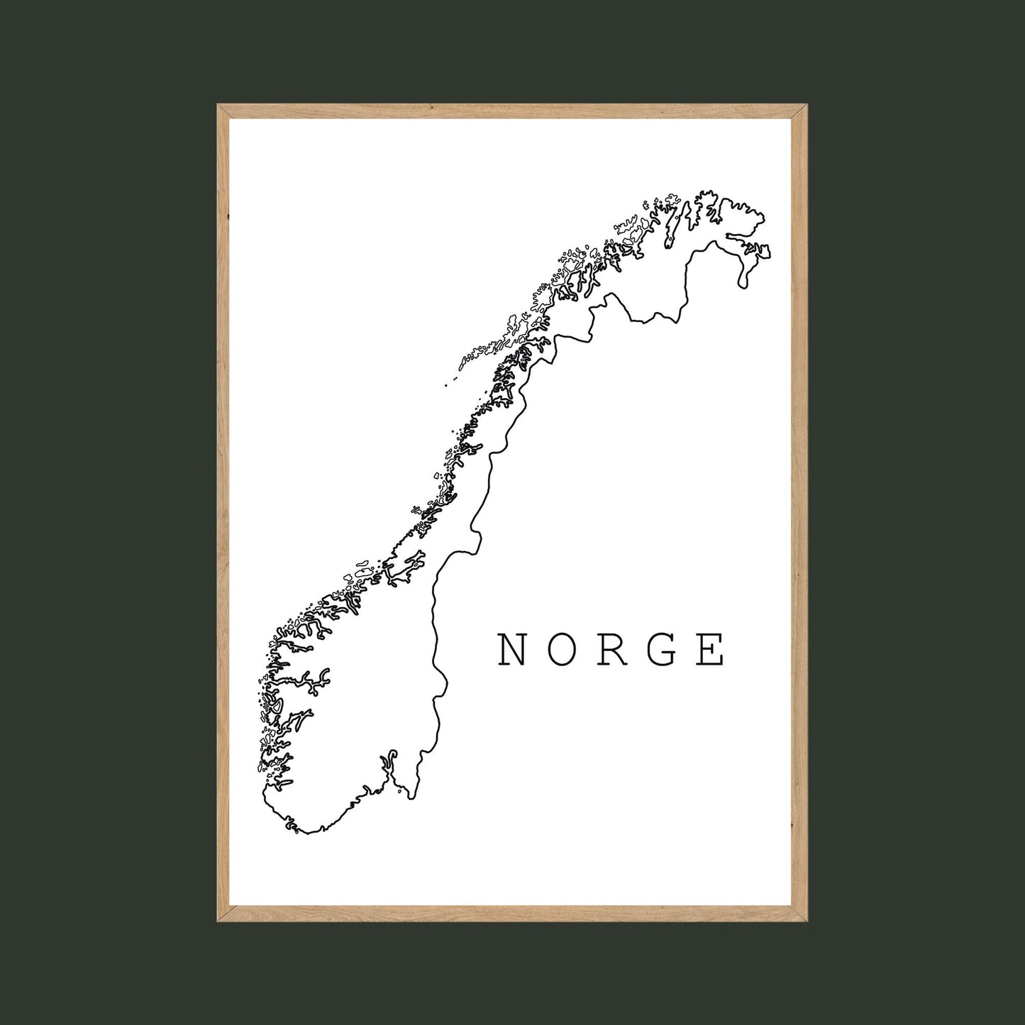 Norgeskart Plakat